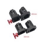 High Quality RJX Aluminum 35mm 40mm 45mm Carbon Tube Connector Round Folding Arm Clamp Fixture for Agricultural Drone